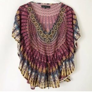Auburn Saint James Boho Beaded Top